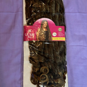 A pack of lush hair curly braids extension