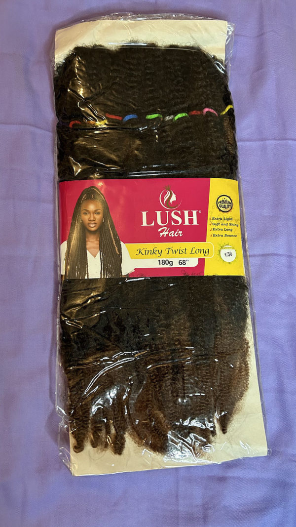 A pack of lush hair long kinky twist extension. Colour 1/30
