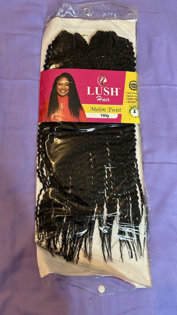 A pack of lush hair watermelon twist extension