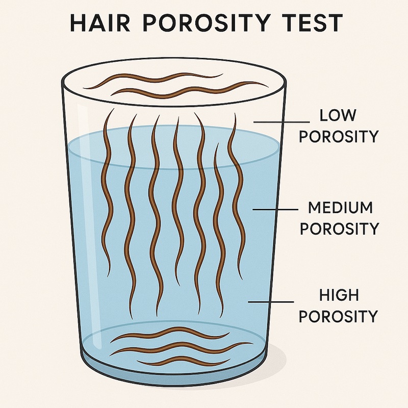 Illustration of hair float test