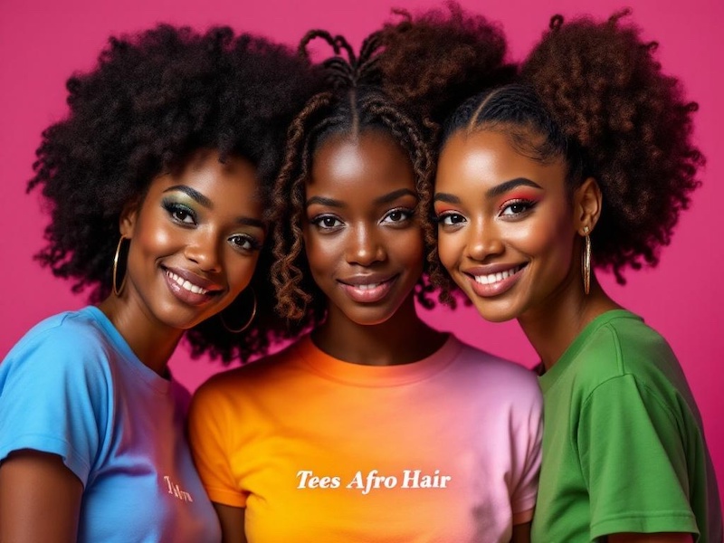 Tees Afro Hair Tshirts models