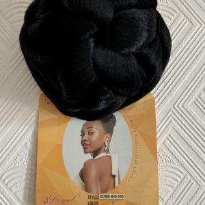 Bridal Hair Bun with Claw Clips Hair Accessories Black Colour 1